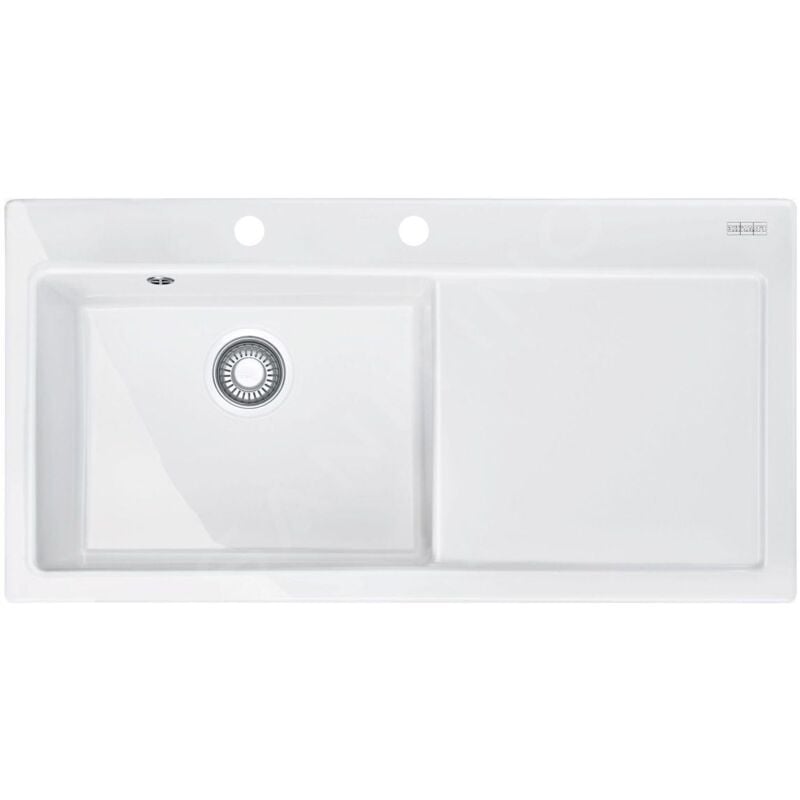 Mythos - Évier en céramique mtk 611 -100/2, 1000x510 mm, Glacier 124.0335.708 - Franke