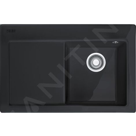 Franke Mythos - Évier en céramique MTK 611-78/7, 780x510 mm, Onyx 124.0433.433