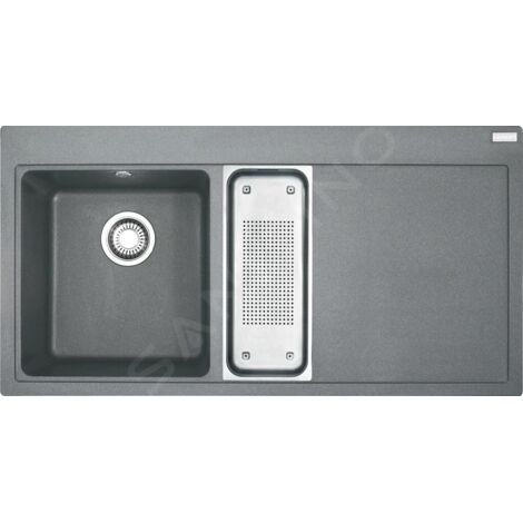Franke Mythos - Évier en fragranit MTG 651-100/2, 1000x515 mm, pierre gris 114.0150.022