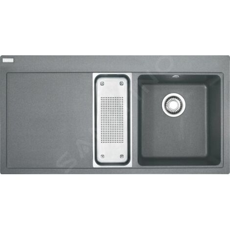 Franke Mythos - Évier en fragranit MTG 651-100/7, 1000x515 mm, pierre gris 114.0150.029