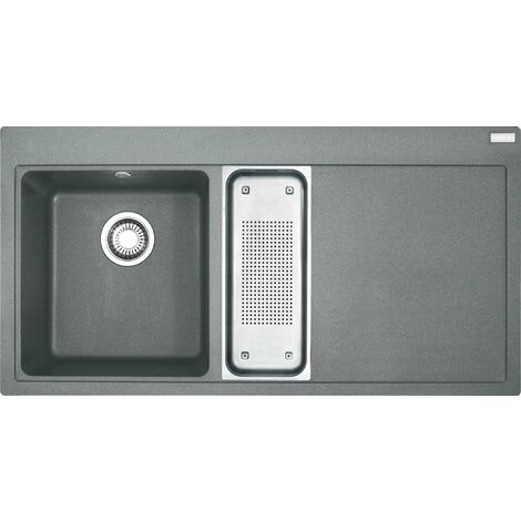 Franke Mythos - Lavello in fragranite MTG 651-100/2, 100x52 cm, grigio pietra 114.0150.022