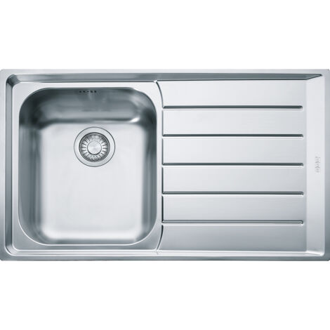 Franke NEX 611. Tipo di lavello: Lavello montato su piano, Forma del lavandino: Rettangolare, Materiale del lavandino: Acciaio inox. Larghezza: 510 mm, Profondità: 860 mm, Larghezza ... - 101.0040.731