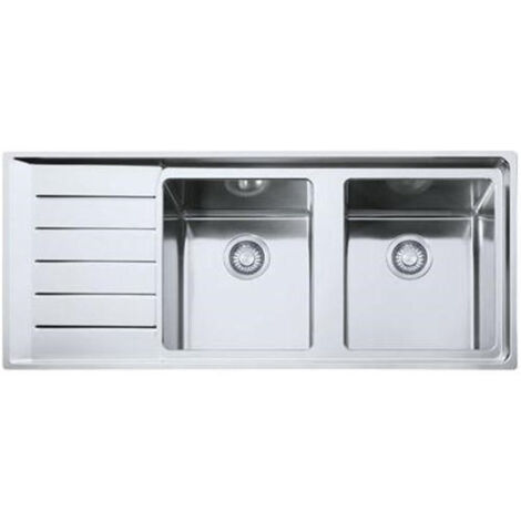 Franke NPX 621. Colore del prodotto: Acciaio inox, Numero di vasche per lavello: 2 ciotole, Dimensioni prima vasca (LxL): 340 x 400 mm. Larghezza: 1160 mm, Profondità: 510 ... - NPX6217 - 101.0068.381