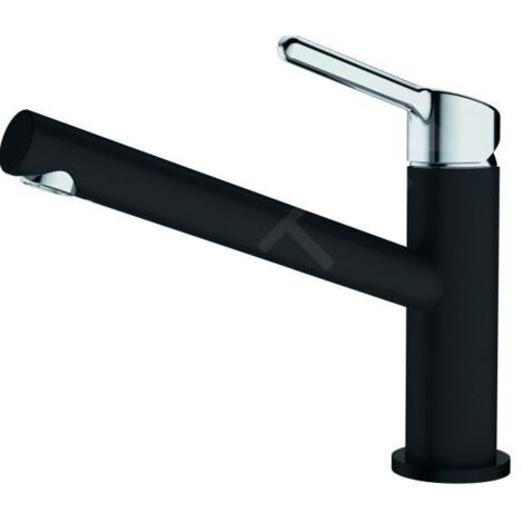 Franke Orbit - Mitigeur d'évier FC 3054.901, chrome / noir mat 115.0659.964