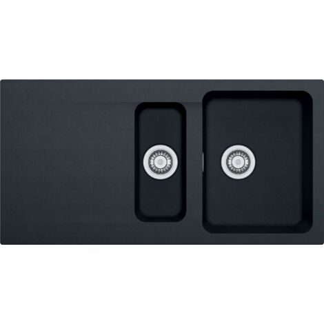 Franke Orion - Fregadero de tectonite OID 651, 100x51 cm, negro 114.0288.592