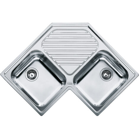 Franke PNX 621-E. Tipo di lavello: Lavello montato su piano, Forma del lavandino: Angolo, Materiale del lavandino: Acciaio inox. Larghezza: 830 mm, Profondità: 830 mm - 101.0021.585