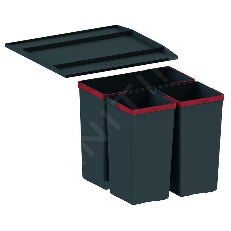 Poubelle tri sélectif - Poubelle encastrable Easysort 450-1-2 121.0494.150 - Franke