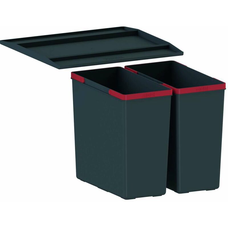 Poubelle tri sélectif - Poubelle encastrable Easysort 450-2-0 121.0494.182 - Franke