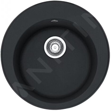 Franke Rondo - Évier en fragranit, ROG 610, 510 mm, rond, onyx 114.0283.879