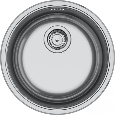 Franke Rotondo ROX 610-38. Tipo di lavello: Lavello sottopiano, Forma del lavandino: Cerchio, Materiale del lavandino: Acciaio inox. Larghezza: 435 mm, Lunghezza: 435 mm, Larghezza d... - 101.0692.523