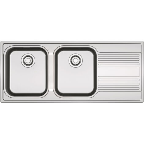 Franke RPX 621. Tipo di lavello: Lavello ad incasso, Forma del lavandino: Rettangolare, Materiale del lavandino: Acciaio inox. Larghezza: 1160 mm, Profondità: 500 mm, Larghezza del c... - 101.0358.154