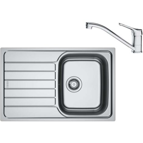 Franke - Set da cucina N104, lavello in acciaio inox SKN 611-78 e miscelatore FB 250.031, cromo 101.0731.385