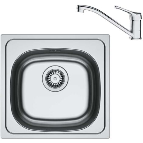 Franke - Set da cucina N92, lavello in acciaio inox SKN 610-37/44 e miscelatore FB 250.031, cromo 101.0731.200