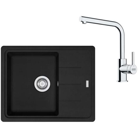 Franke Set - Set da cucina G262MČ, lavello in fragranite BFG 611-62 e miscelatore FS 3230.031, nero opaco/cromo 114.0700.730