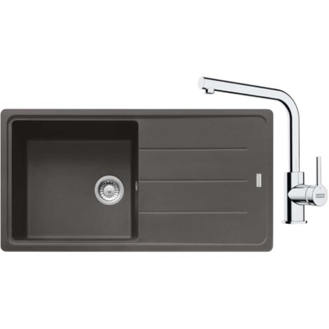 Franke Set - Set da cucina G264ŠB, lavello in fragranite BFG 611 e miscelatore FS 3230.031, grigio ardesia/cromo 114.0720.164