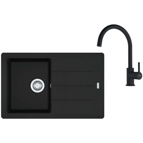 Franke Set - Set da cucina G279MČ, lavello in fragranite BFG 611-78 e miscelatore FC 6018.901, nero opaco 114.0700.806