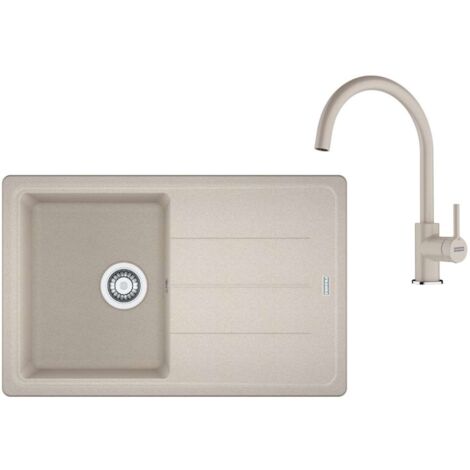 Franke Set - Set da cucina G279SA, lavello in fragranite BFG 611-78 e miscelatore FC 6018.082, sahara 114.0700.808