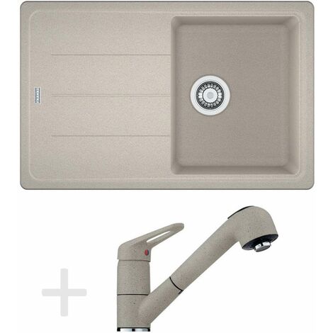 Franke Set - Set da cucina G57, lavello in granito BFG 611-78, sahara + miscelatore FC 9547, sahara 114.0323.916