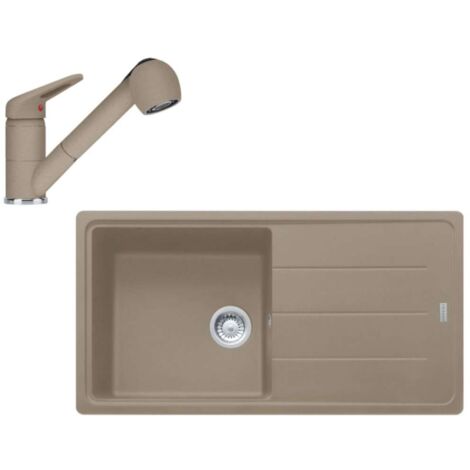 Franke Sets - Küchenset G138, Fragnitspüle BFG 611 und Spültischarmatur FC 9547.424, Kaschmir 114.0510.592