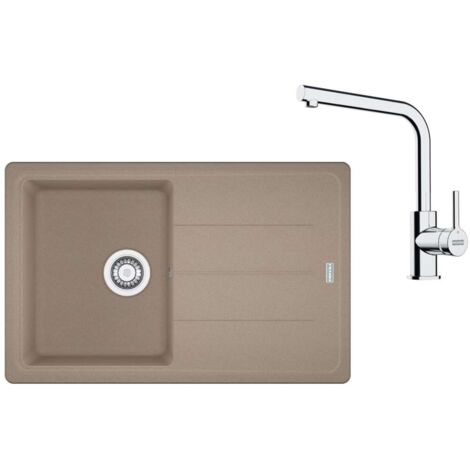 Franke Sets - Küchenset G263KA, Fragranitspüle BFG 611-78 und Armatur FS 3230.031, Kaschmir/Chrom 114.0700.734