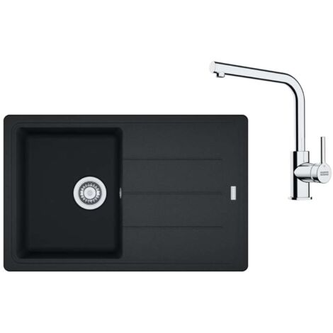 Franke Sets - Küchenset G263O, Fragranitspüle BFG 611-78 und Armatur FS 3230.031, Onyx/Chrom 114.0700.736