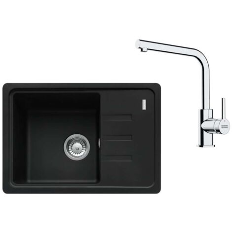 Franke Sets - Küchenset G266MČ, Fragranitspüle BSG 611-62 und Armatur FS 3230.031, schwarz matt/Chrom 114.0700.748