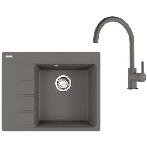 Franke Sets - Küchenset G269ŠK, Fragranitspüle CNG 611-62 TL/7 und Armatur FC 6018.084, steingrau 114.0700.668