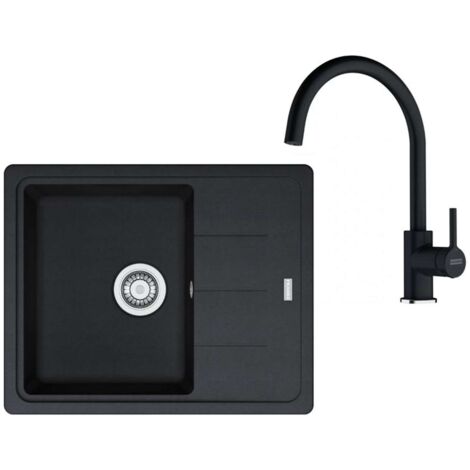 Franke Sets - Küchenset G278O, Fragranitspüle BFG 611-62 und Armatur FC 6018.071, Onyx 114.0700.802