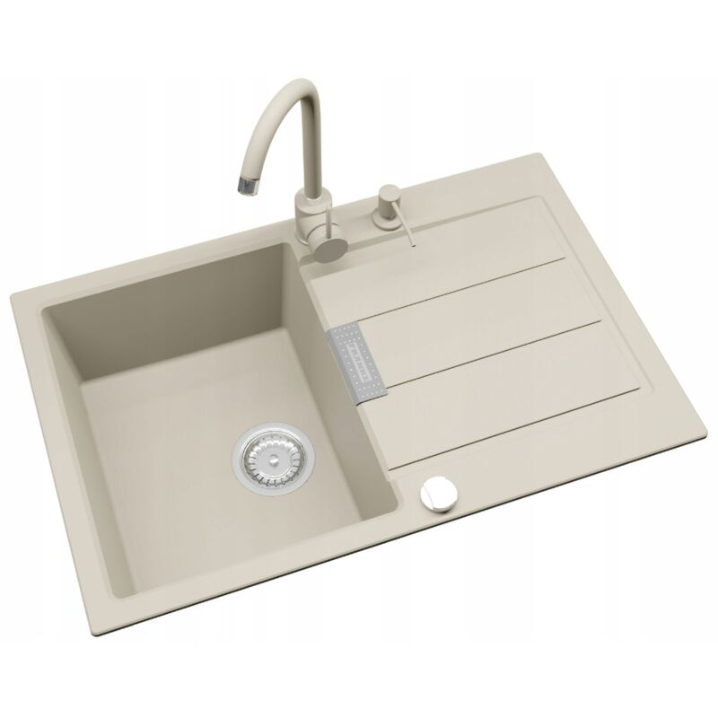 Granitan - franke sink S2D 2.0 611-78 beige mitigeur distributeur