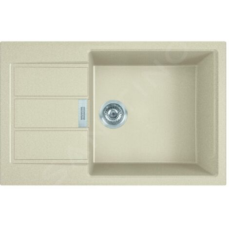 Franke Sirius 2.0 - Évier en tectonite S2D 611-78 XL, 780x500 mm, beige 143.0670.897