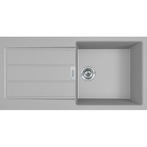 Franke Sirius 2.0 - Lavello in tectonite S2D 611-100, 100x50 cm, grigio 143.0651.011