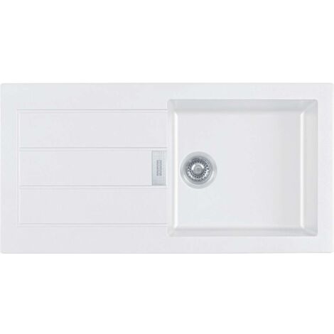 Franke Sirius 2.0 S2D 611-100 Tectonite évier à encastrer 1 bac XL avec égouttoir Blanc