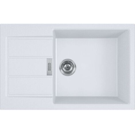 Franke SIRIUS - 2.0 S2D 611-78 Tectonite® Einbauspüle mit XL-Becken Weiß