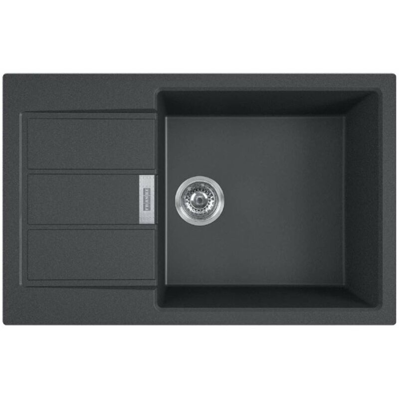 Sirius 2.0 - Évier en Tectonique S2D 611-78 xl, 78x50 cm, noir 143.0617.613 - Franke