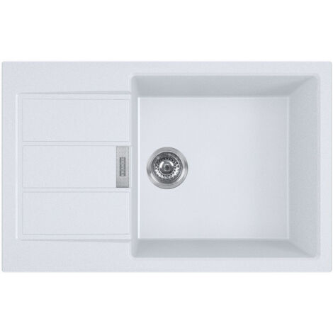 Franke SIRIUS - 2.0 S2D 611-78 Tectonite®, lavello incasso con vasca XL bianco