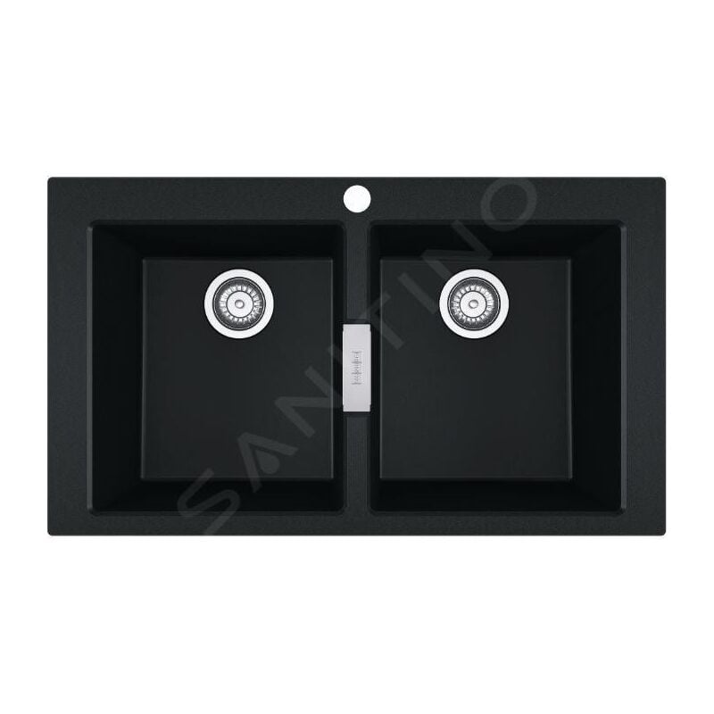 Sirius 2.0 - Évier en tectonite S2D 620-86, 86x50 cm, noir 143.0637.161 - Franke