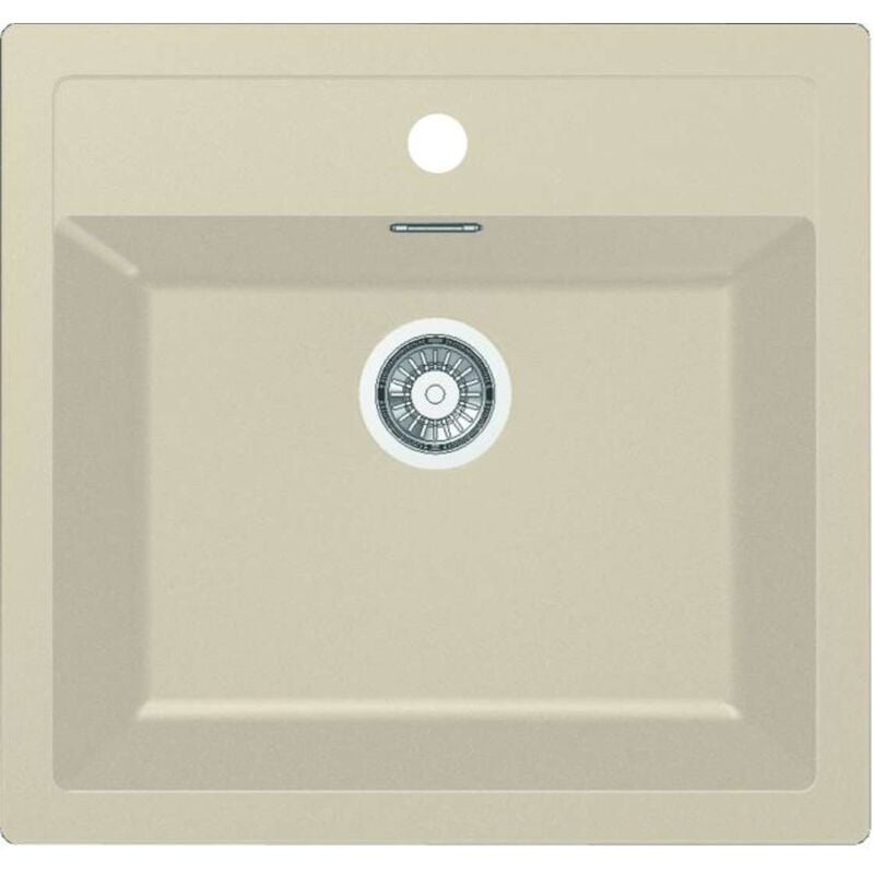 Sirius - Évier en tectonite sid 610, 56x53 cm, beige 143.0670.894 - Franke