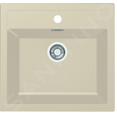 Franke Sirius - Évier en tectonite SID 610, 560x530 mm, beige 143.0670.894