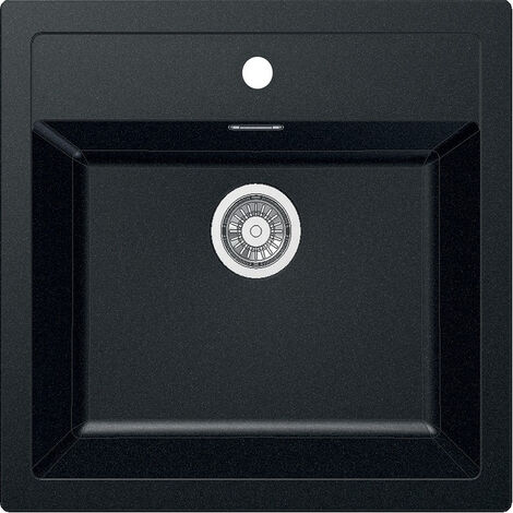 Franke Sirius - Évier en tectonite SID 610, 56x53 cm, noir 114.0264.011