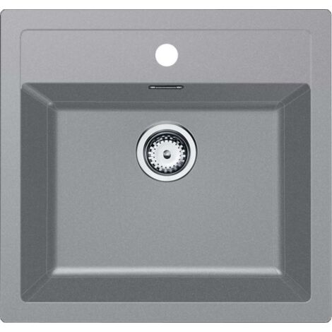 Franke Sirius - Fregadero de tectonite SID 610, 56x53 cm, gris 143.0650.860