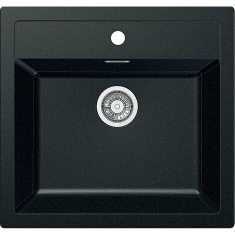 Franke Sirius - Lavello in tectonite SID 610, 56x53 cm, nero 114.0264.011