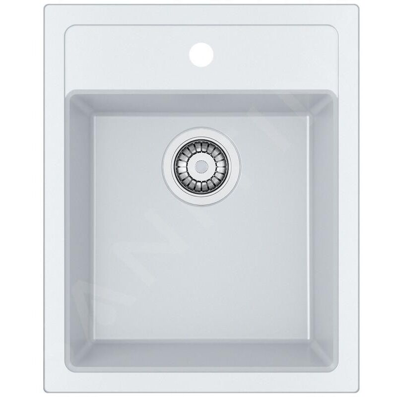 Sirius - Évier en tectonite sid 610-40, 430x530 mm, blanc 114.0503.010 - Franke