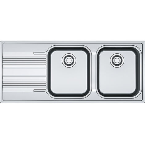 Franke SRX 621. Tipo di lavello: Lavello montato su piano, Forma del lavandino: Rettangolare, Materiale del lavandino: Acciaio inox. Larghezza: 1160 mm, Profondità: 500 mm - 101.0356.896