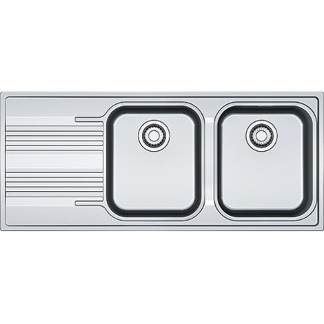Franke SRX 621. Tipo di lavello: Lavello montato su piano, Forma del lavandino: Rettangolare, Materiale del lavandino: Acciaio inox. Larghezza: 1160 mm, Profondità: 500 mm - 101.0356.896