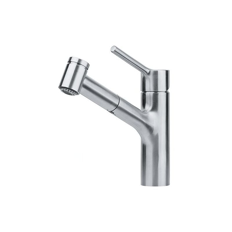 Franke - Taros Neo - Mitigeur d'évier fc 6386.501 avec douchette extractible, inox 115.0596.386