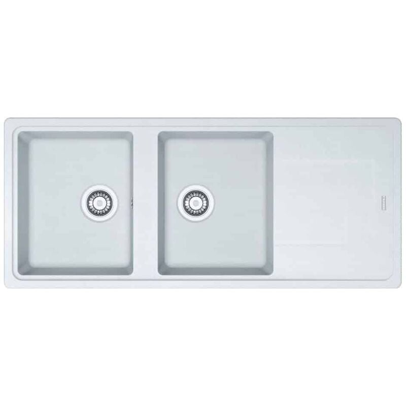 Franke - Evier Titan Tectonite TTD621 - Blanc Artic (moucheté)