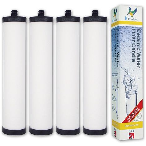 main image of "Franke Triflow FRX02/FR9455 Genuine Doulton Supercarb M15 Mount Water Filter (4 pack)"