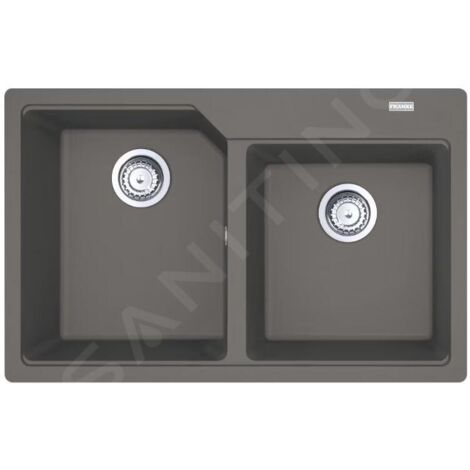 Franke Urban - Évier en fragranit UBG 611-78, 780x500 mm, pierre grise 114.0700.119