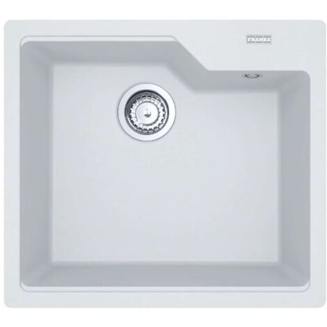 Franke Urban - Fregadero de fragranite UBG 610-56, 56x50 cm, blanco hielo 114.0700.064