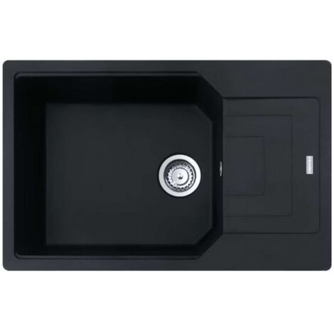 Franke Urban - Fregadero de fragranite UBG 611-78, 78x50 cm, negro mate 114.0700.104